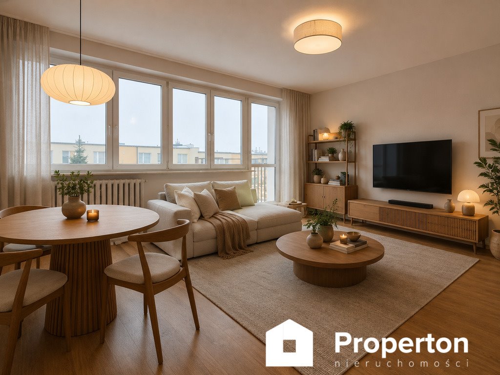 Polecam przestronne 3-pokojowe mieszkanie 61 m² z dużym salonem w Łomży Łomża, Władysława Reymonta  61m2 Foto 1