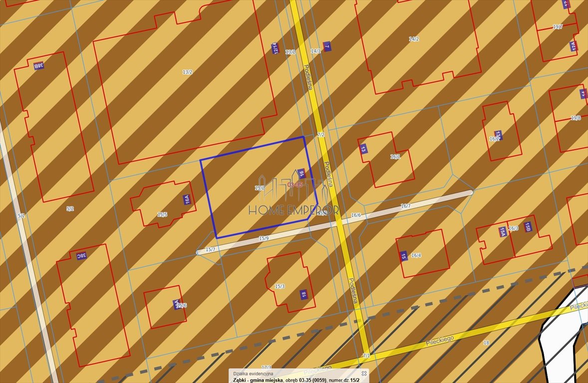 Działka budowlana na sprzedaż Ząbki, Podleśna  604m2 Foto 1