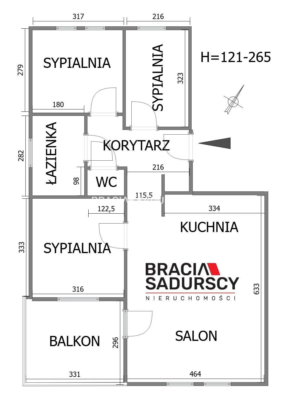 Mieszkanie czteropokojowe  na sprzedaż Kraków, Prądnik Biały, Prądnik Biały, Józefa Chełmońskiego  66m2 Foto 3