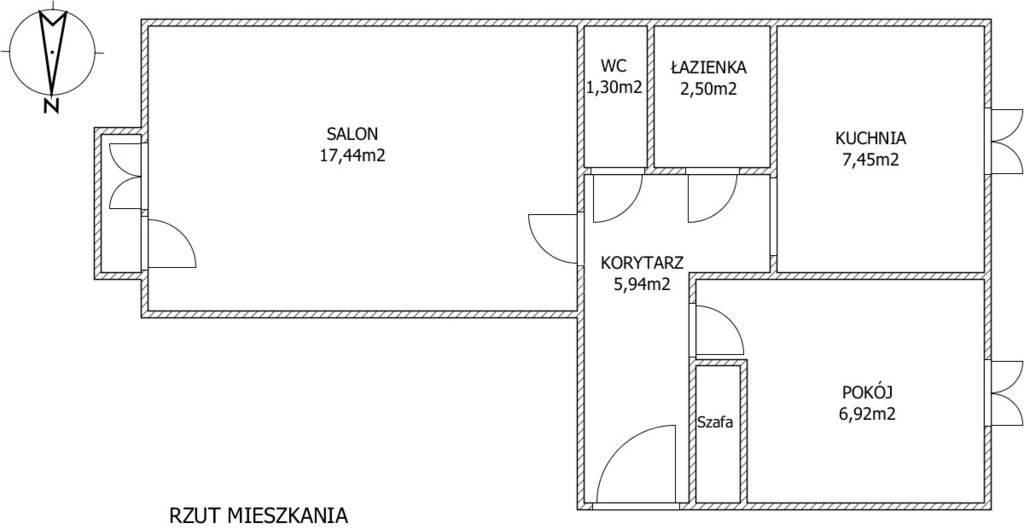 Mieszkanie dwupokojowe na sprzedaż Biała Podlaska, Orzechowa  46m2 Foto 8