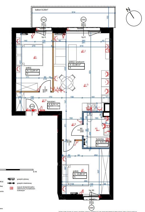 Mieszkanie trzypokojowe na sprzedaż Garby  61m2 Foto 7