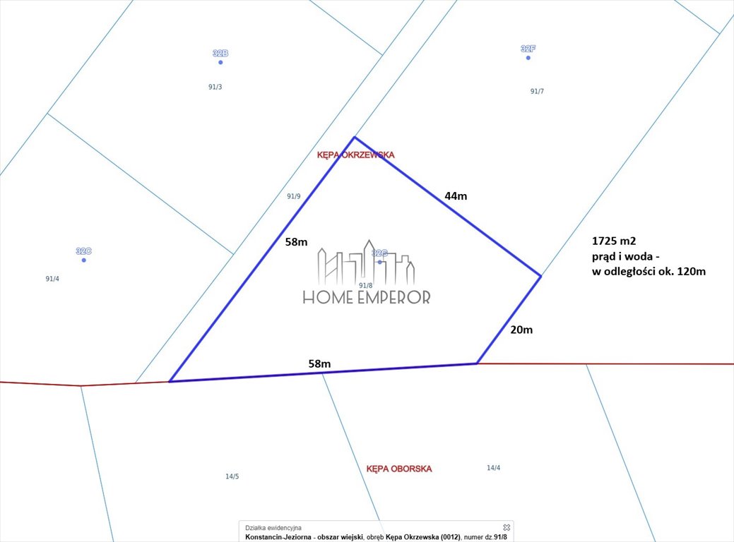 Działka rolna na sprzedaż Kępa Okrzewska, Sągi  1 725m2 Foto 1