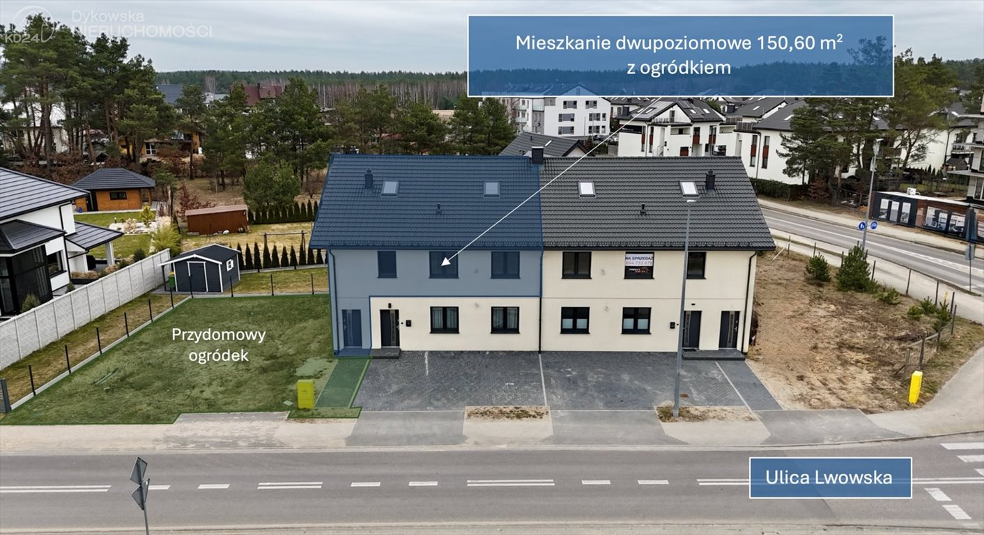 Sprzedam dwupoziomowe mieszkanie 150 m² z ogródkiem i parkingiem Lębork, Lwowska  151m2 Foto 1