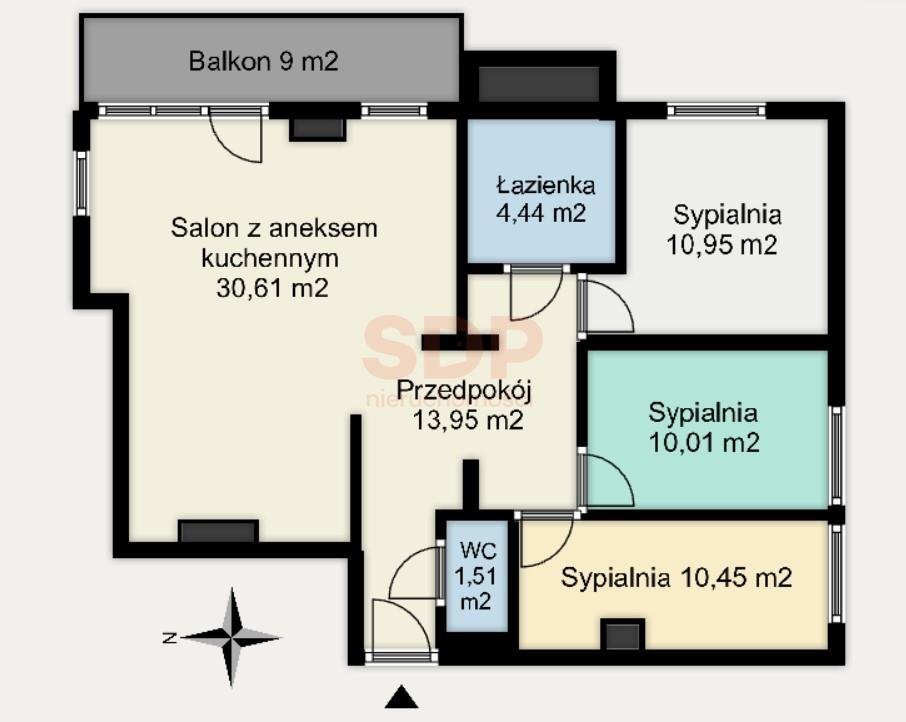 Mieszkanie czteropokojowe  na sprzedaż Wrocław, Śródmieście, Kleczków, Wybrzeże Conrada - Korzeniowskiego  82m2 Foto 2