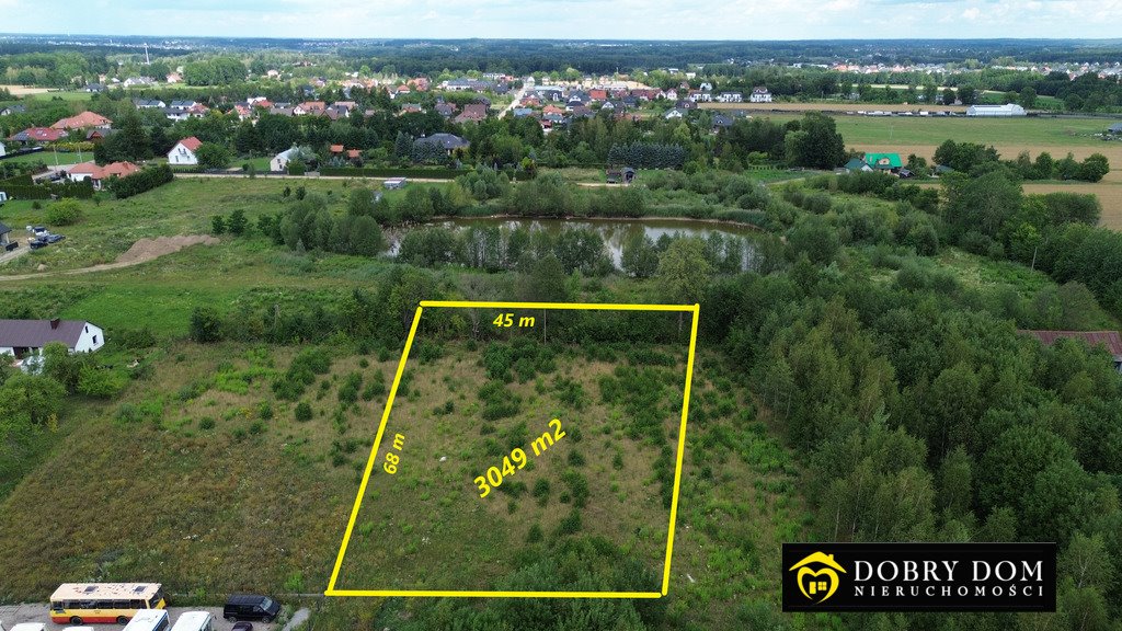 Działka pod dom z warunkami zabudowy, 3049 m2, media Halickie  3 049m2 Foto 1