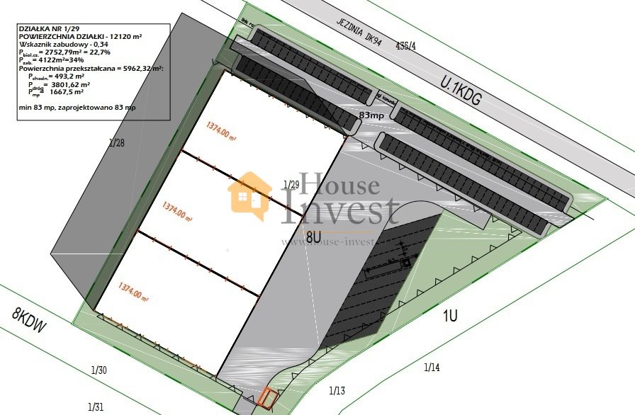 Do sprzedania działka usługowa 6130 m² przy DK94 w Legnicy Legnica  6 130m2 Foto 1
