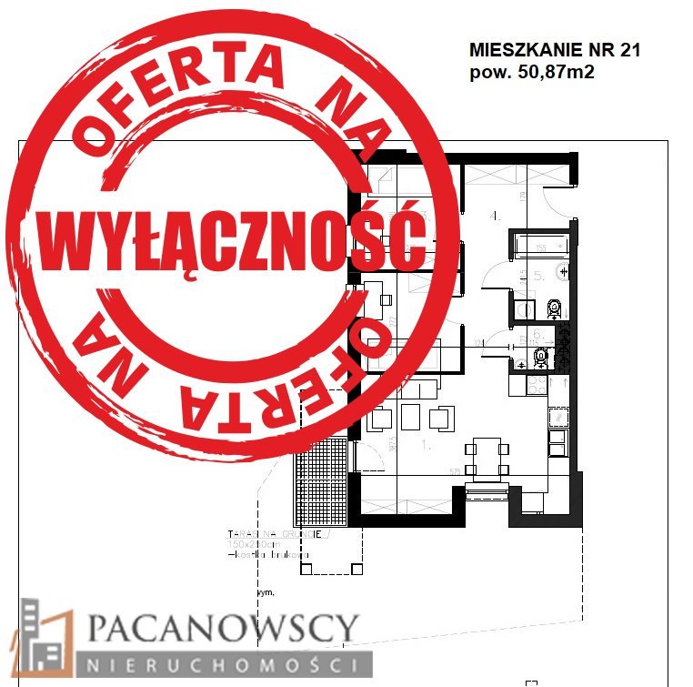 Mieszkanie trzypokojowe na sprzedaż Kraków, Krowodrza, Żabiniec  51m2 Foto 3