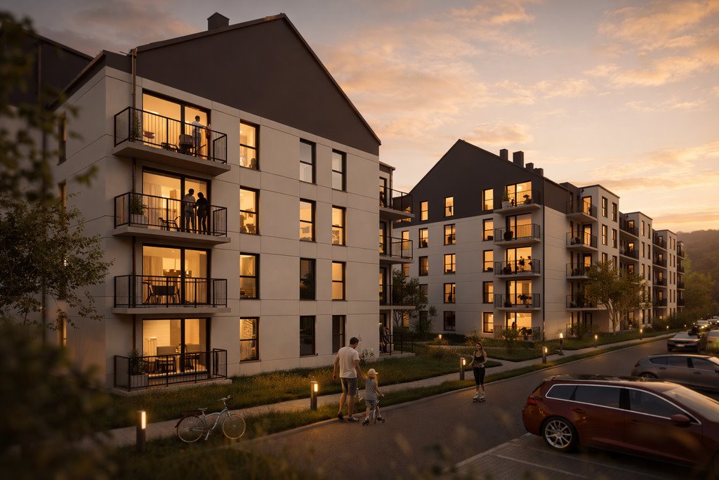 Nowoczesne mieszkanie 38,8 m² z balkonem, parkingiem i antresolą Rzeszów, Podkarpacka  39m2 Foto 1