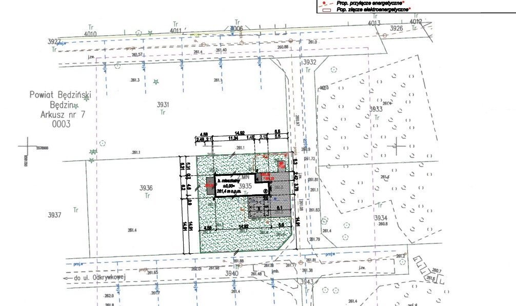 Działka z projektem domu IDA 125m² w Będzinie polecam Będzin, Łagisza, Odkrywkowa  652m2 Foto 1