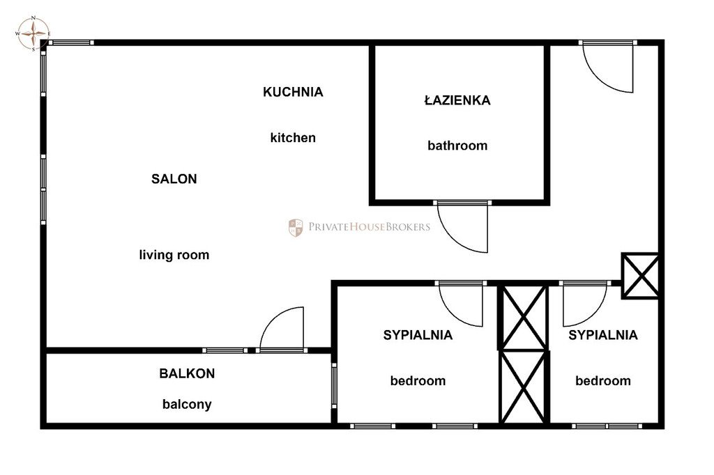 Mieszkanie trzypokojowe na wynajem Kraków, Prądnik Biały, Prądnik Biały, al. 29 Listopada  50m2 Foto 15