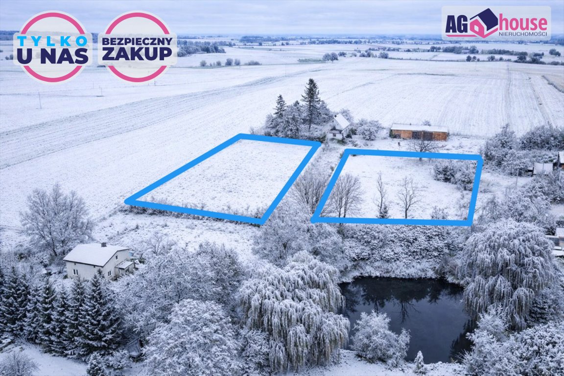 Działka 3 018 m² z mediami, lasem i jeziorem w Dalwinie Dalwin  3 018m2 Foto 1