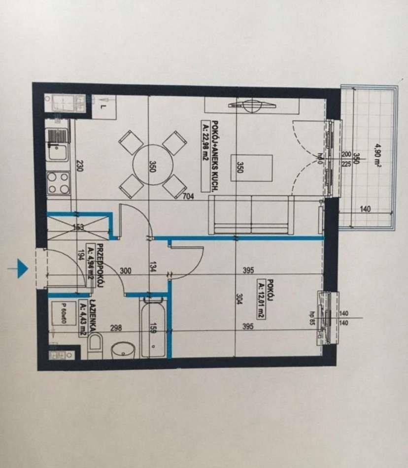 Mieszkanie dwupokojowe na sprzedaż Poznań, winogrady, Serbska  45m2 Foto 12