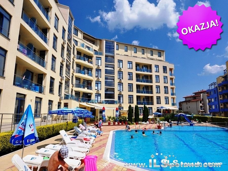 Umeblowany apartament 46 m2 blisko plaży w Słonecznym Brzegu Bułgaria, Słoneczny Brzeg, RAINBOW 1  46m2 Foto 1