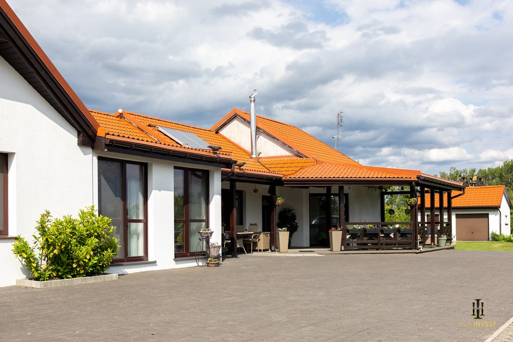 Dom z 1,7 ha, kominek, solar, staw, garaż Popowo  178m2 Foto 1