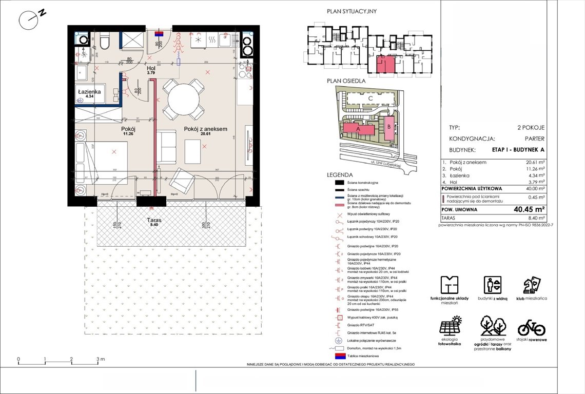 Mieszkanie dwupokojowe na sprzedaż Poznań, Starołęka, Unii Lubelskiej 4  40m2 Foto 1