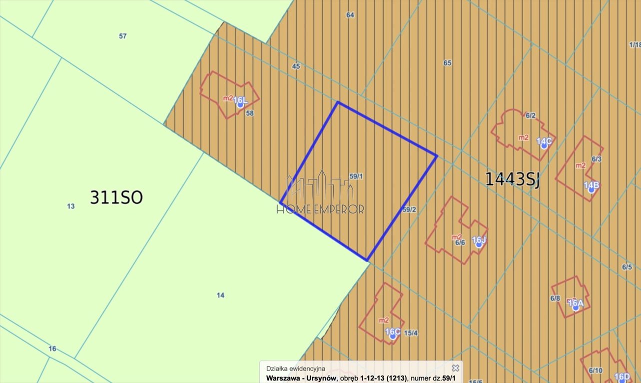 Działka 1700 m² z pozwoleniem na dom w Ursynowie: Warszawa Ursynów Kabaty: Prawdziwka