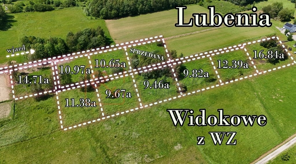 Działka budowlana na sprzedaż Lubenia  946m2 Foto 1