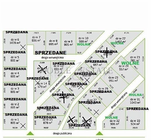 Działka budowlana 957 m² w Szewcach – spokojna okolica Szewce  957m2 Foto 1