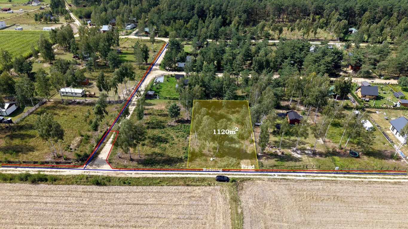Działka 1120 m² w spokojnej okolicy, media, blisko Warszawy Klukówek  1 120m2 Foto 1