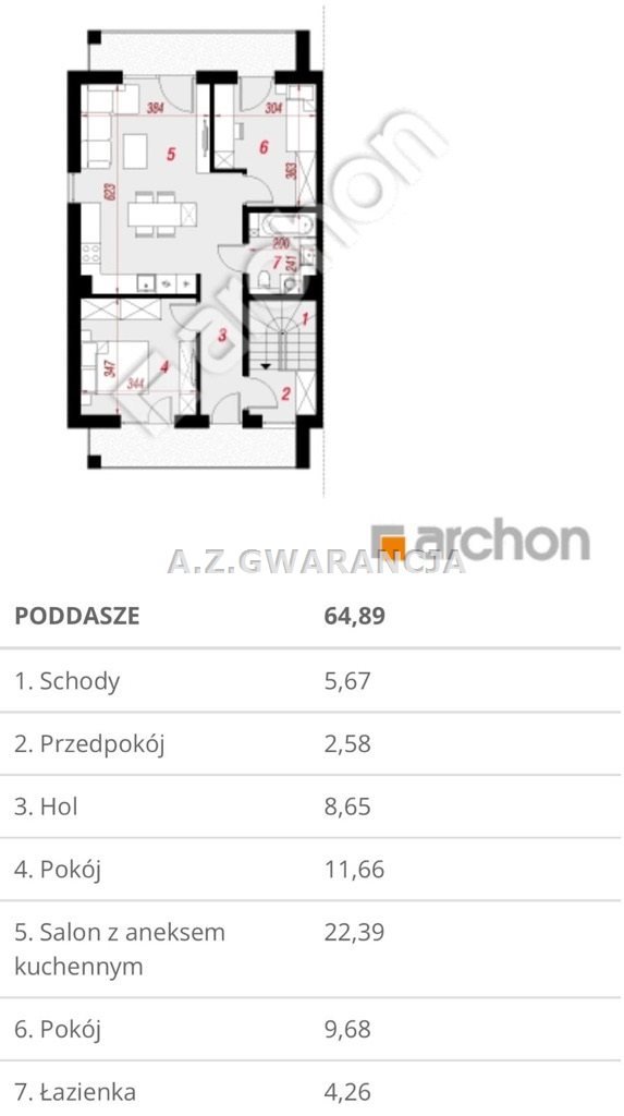 Mieszkanie trzypokojowe na sprzedaż Dobrzeń Wielki  65m2 Foto 6