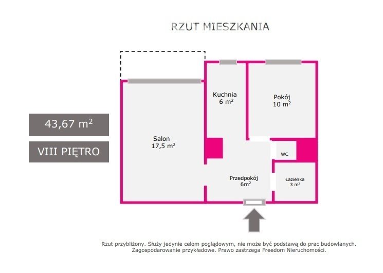 Mieszkanie dwupokojowe na sprzedaż Sosnowiec, Pawia  44m2 Foto 2