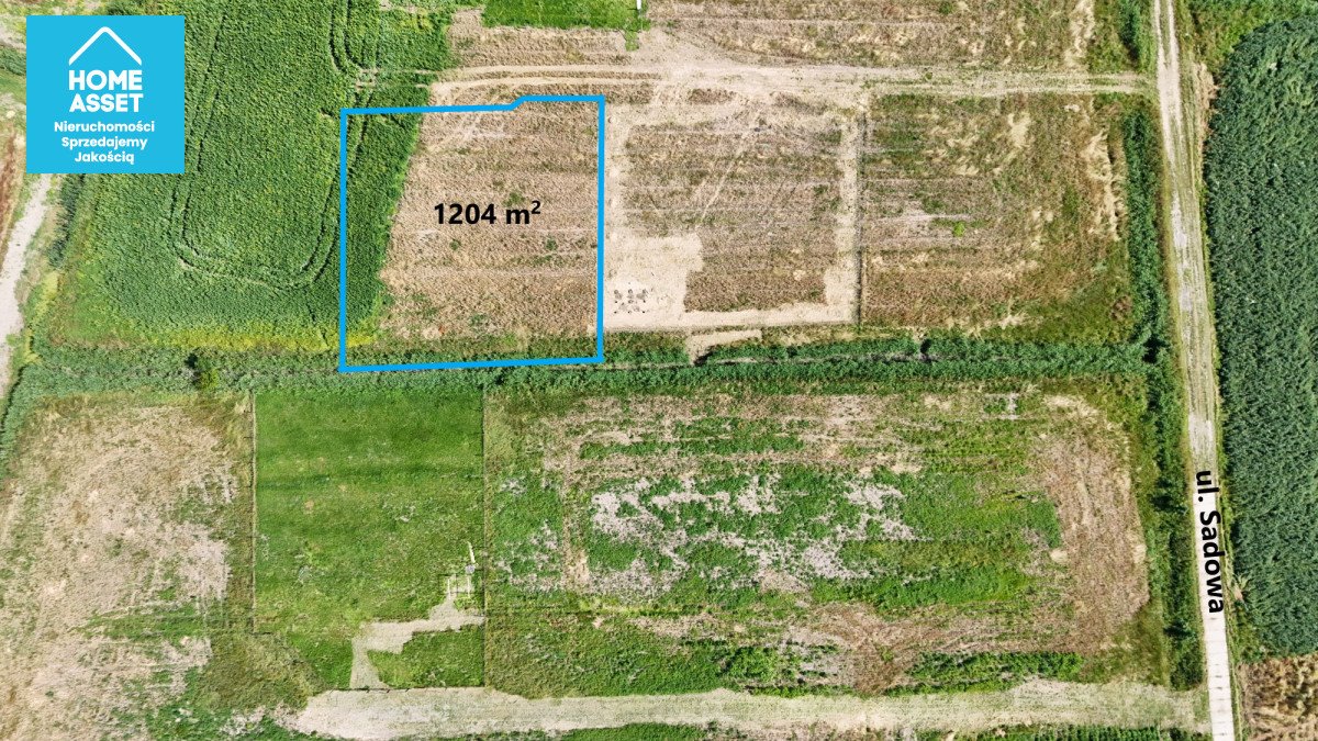 Polecam działkę 1204 m² w Wiślinkiej z planem zagospodarowania Wiślinka, Sadowa  1 204m2 Foto 1