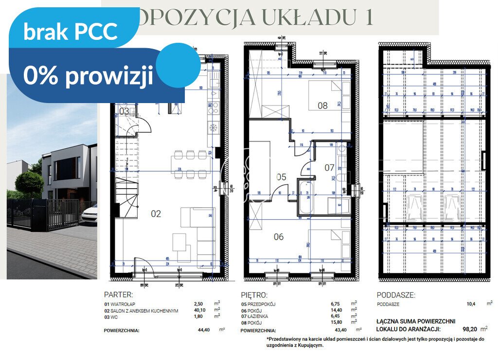 Dom z ogrodem i 2 miejscami parkingowymi - polecam! Łochowo  97m2 Foto 1