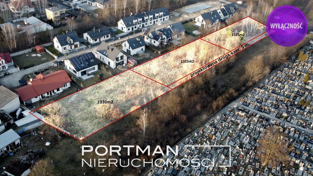 Działka usługowa 1325m² w Karczewie, media, plan Karczew  1 325m2 Foto 1