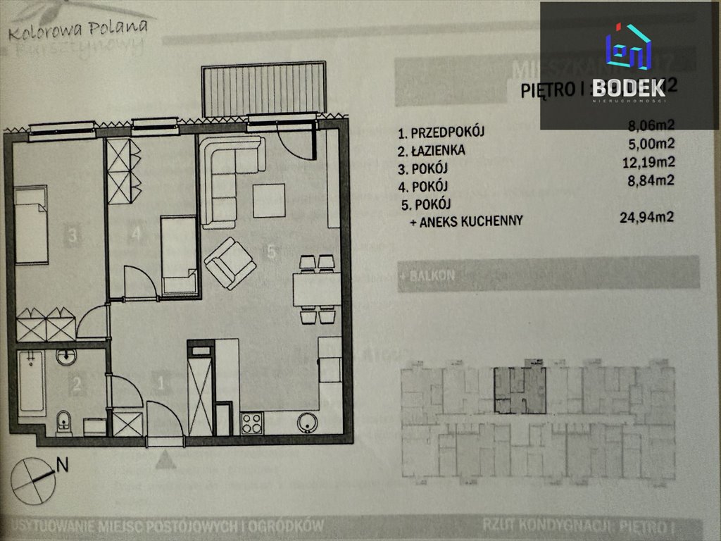 Mieszkanie trzypokojowe na sprzedaż Kiełczów, Skowronkowa  59m2 Foto 14