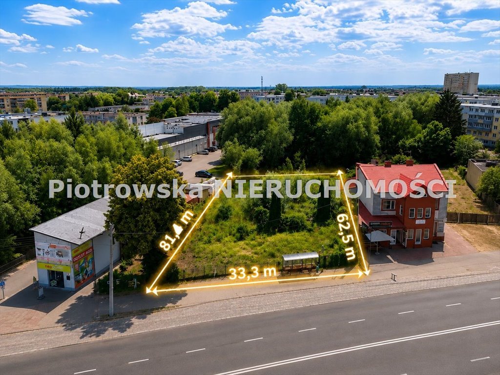 Działka inwestycyjna 2032 m² przy ul. Jana Pawła II w Sieradzu Sieradz  2 032m2 Foto 1