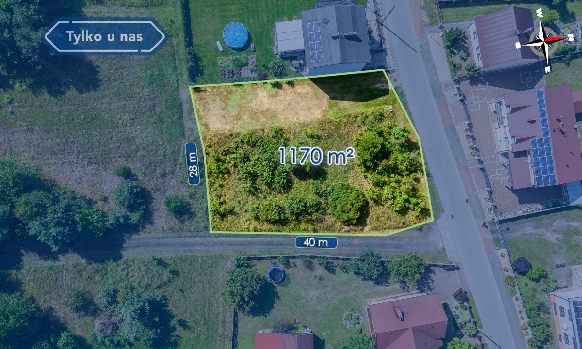 Działka budowlana na sprzedaż Olszyna, Klonowa  1 170m2 Foto 1