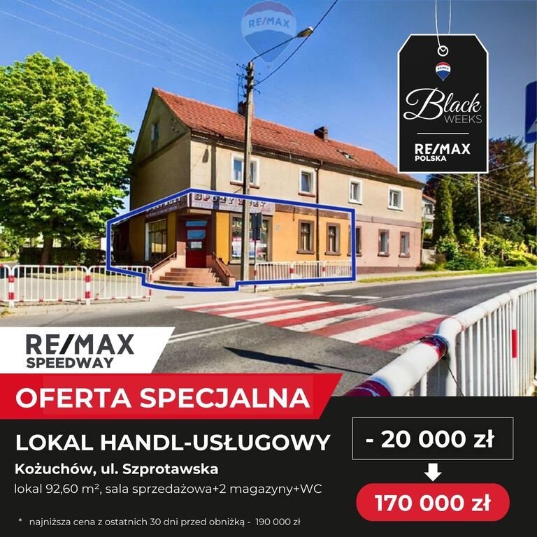 Lokal użytkowy na sprzedaż Kożuchów, Szprotawska  93m2 Foto 1