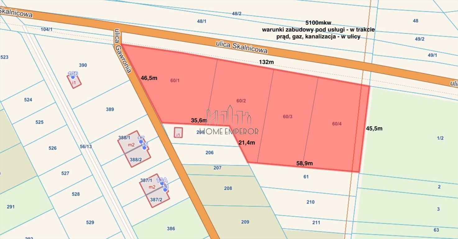 Działka usługowa 5100 m² z mediami, warunki zabudowy - polecam! Warszawa, Wawer, Skalnicowa  5 100m2 Foto 1