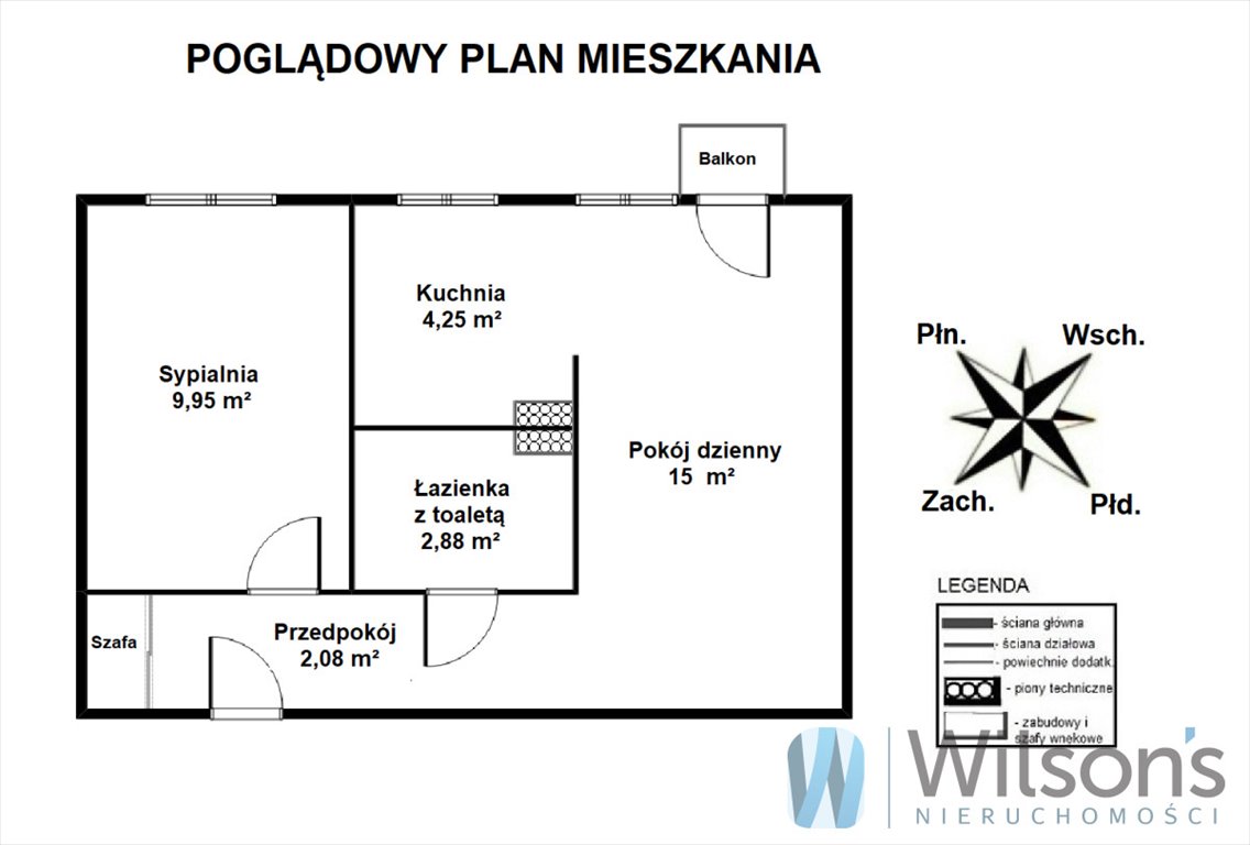 Mieszkanie dwupokojowe na sprzedaż Warszawa, Mokotów Sadyba, Bolesława Limanowskiego  38m2 Foto 2