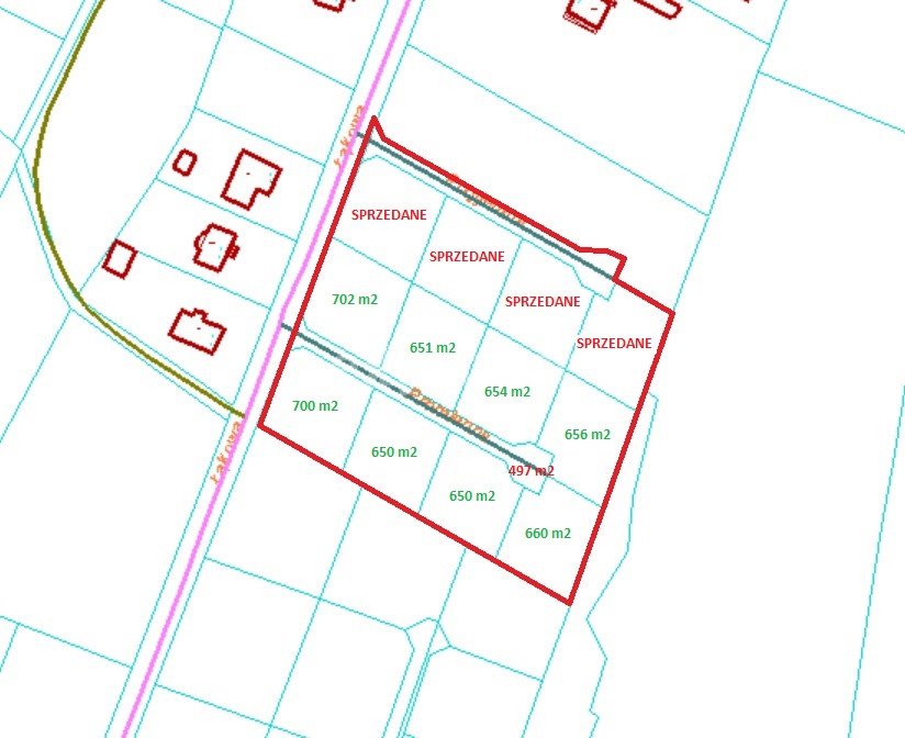 Działka budowlana na sprzedaż Orzesze, Zawiść, Łąkowa  702m2 Foto 2