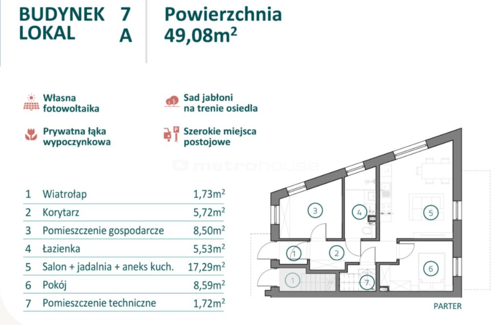 Mieszkanie trzypokojowe na sprzedaż Rzeszów, Drabinianka, Kwiatkowskiego  49m2 Foto 6