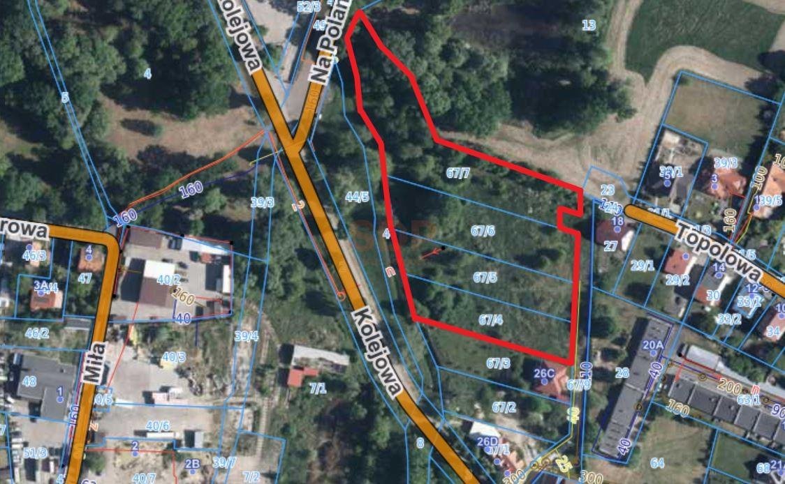 Działka budowlana 9 797 m² z mediami, blisko Wrocławia Środa Śląska, Kolejowa  9 797m2 Foto 1