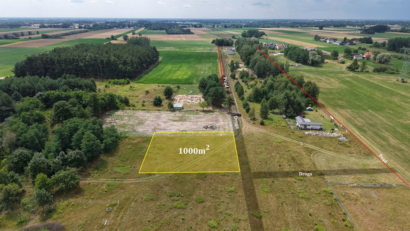 Działka 1000 m² w Kampinosie z mediami i planem budowy Kampinos A  1 000m2 Foto 1