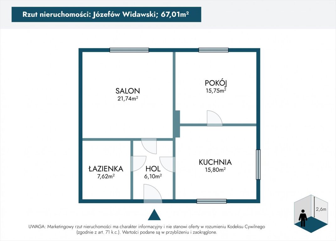 Dom na sprzedaż Józefów Widawski  80m2 Foto 5