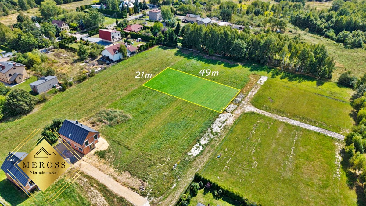 Na sprzedaż działka budowlana 1026 m² z mediami w spokojnej okolicy Częstochowa, Brzeziny Wielkie, Rzeczna  1 026m2 Foto 1