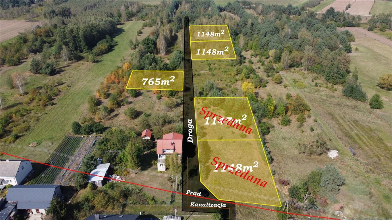 Działka 1148m² w cichej okolicy z dostępem do mediów Sowia Wola Folwarczna  1 148m2 Foto 1