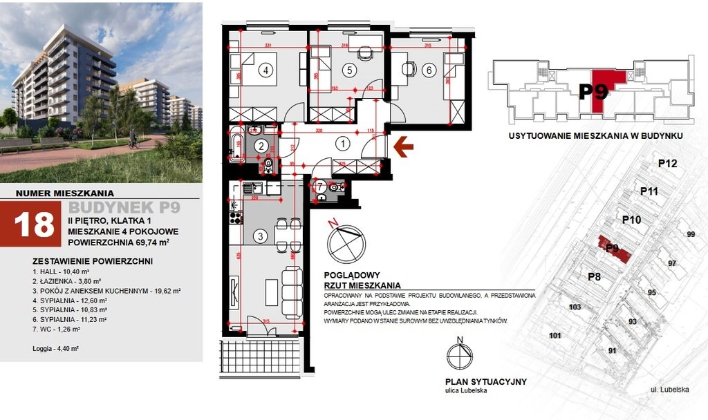 Mieszkanie czteropokojowe  na sprzedaż Rzeszów, Lubelska  70m2 Foto 4