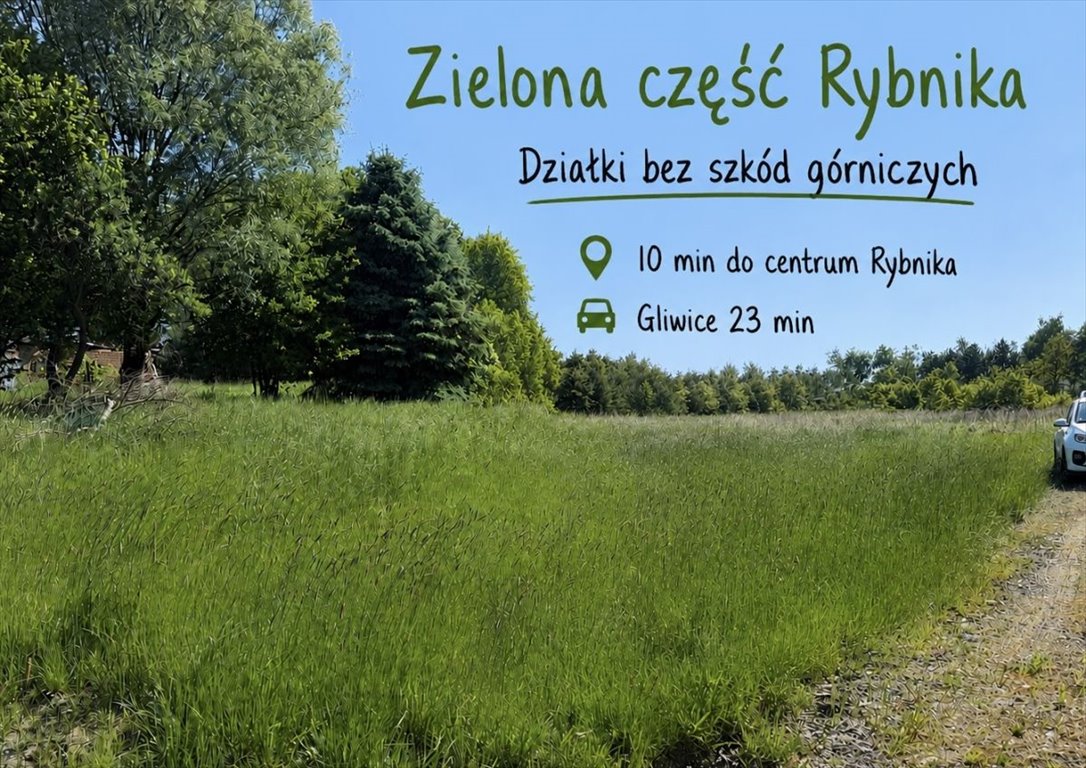 Działka w zielonej okolicy, blisko jeziora i lasu Rybnik, Grabownia  1 000m2 Foto 1