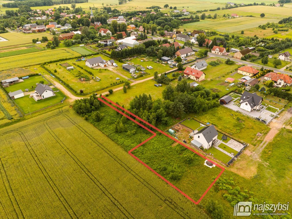 Działka budowlana 1450 m² z warunkami zabudowy, spokojne sąsiedztwo Kobylanka, Bielkowo  1 449m2 Foto 1