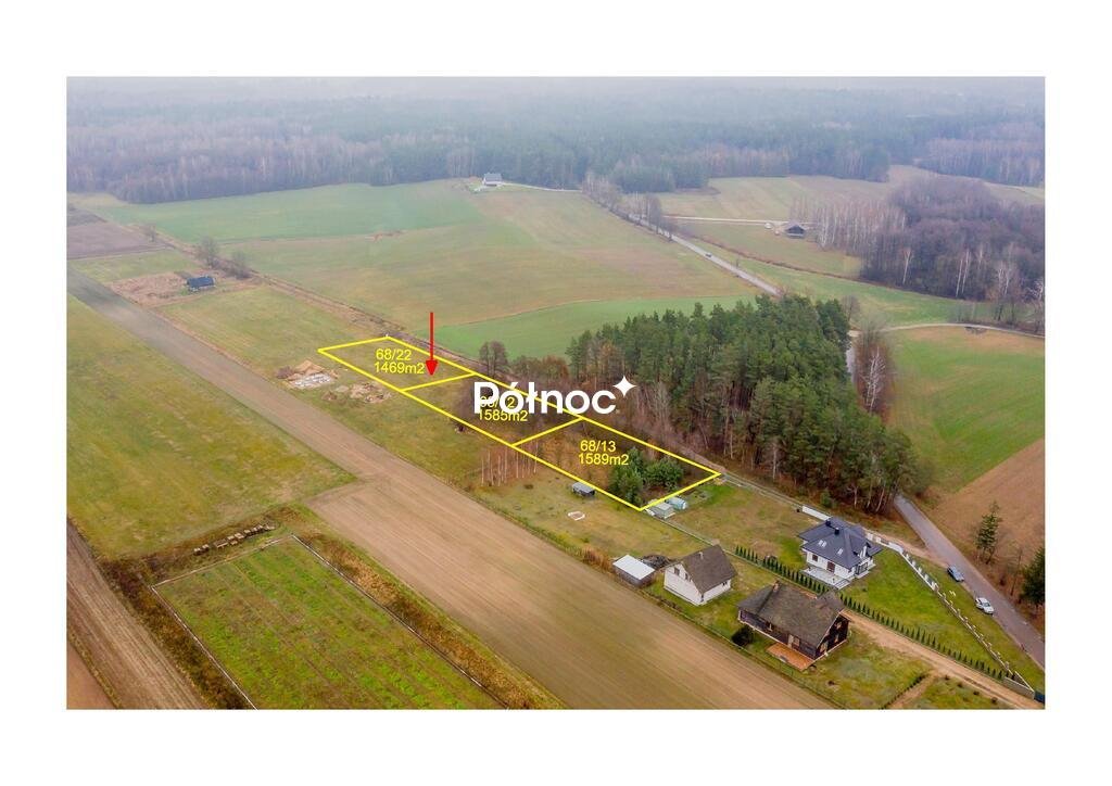 Działka z warunkami zabudowy, las, rekreacja, Rumejki Rumejki  1 469m2 Foto 1