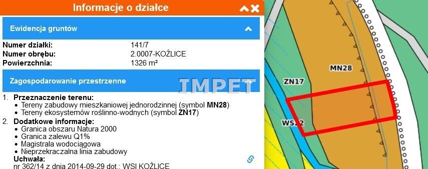 Działka inna na sprzedaż Koźlice  1 326m2 Foto 7