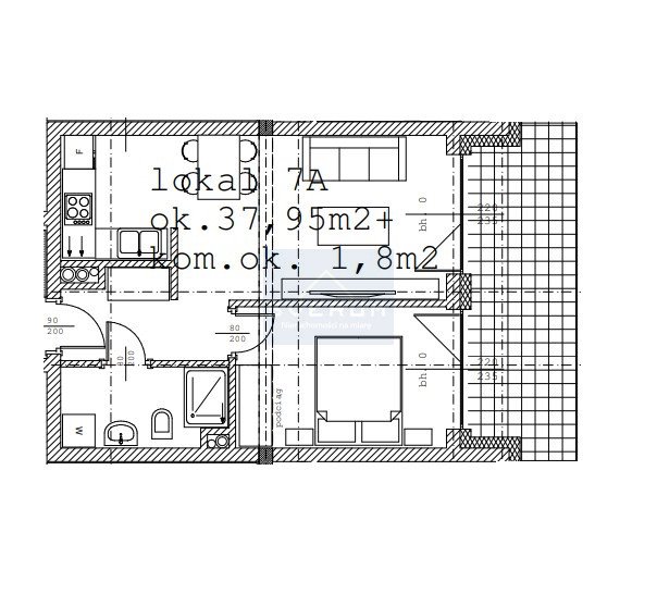 Mieszkanie dwupokojowe na sprzedaż Radomsko  38m2 Foto 2