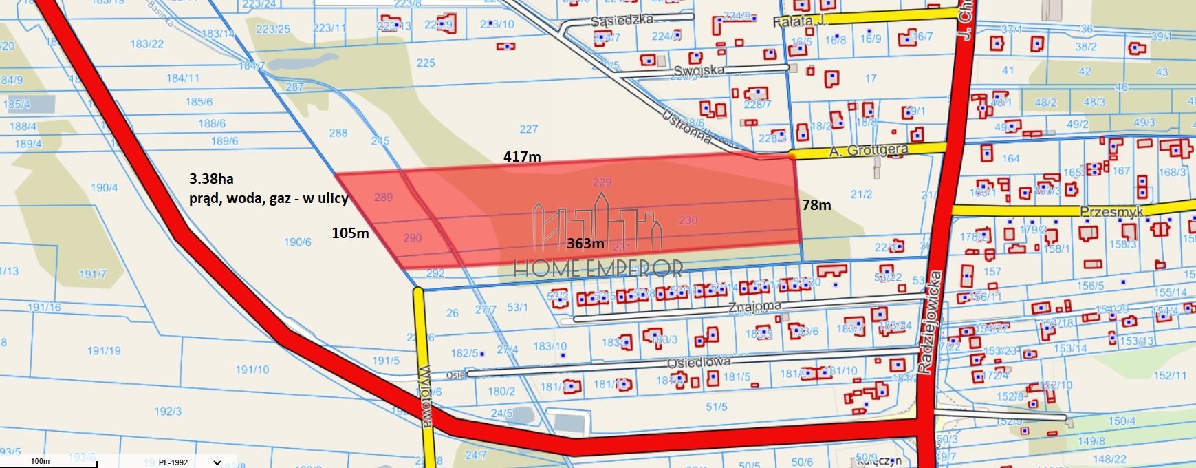 Działka budowlana na sprzedaż Kozery, Ustronna  33 800m2 Foto 1