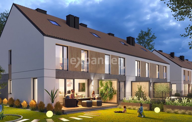 Komfortowy dom w zabudowie szeregowej z ogródkiem i garażem Dobrzykowice  114m2 Foto 1