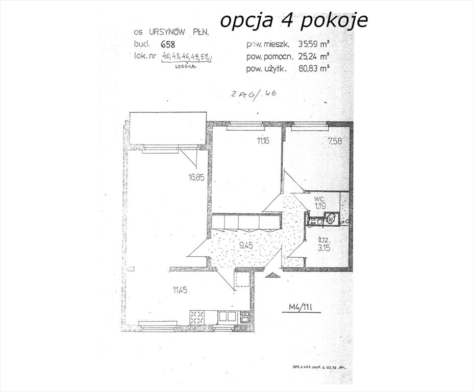 Mieszkanie trzypokojowe na sprzedaż Warszawa, Ursynów, ul. Zamiany  61m2 Foto 8